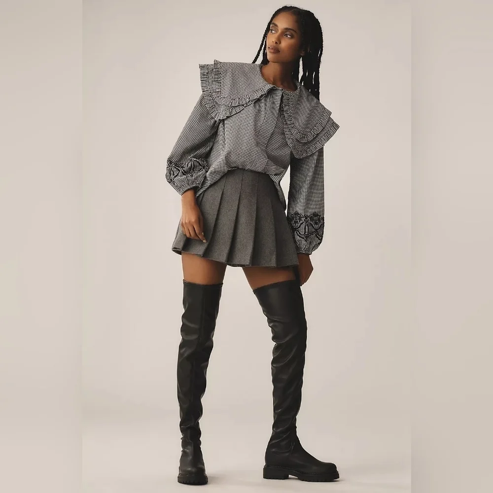 NIB Anthropologie Pilcro Over-The-Knee Combat Boots, Size EU 38